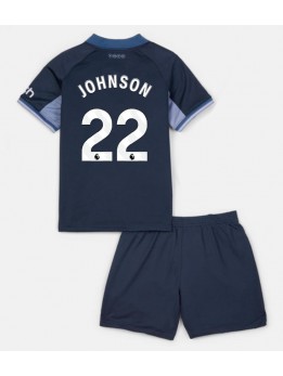 Tottenham Hotspur Brennan Johnson #22 Auswärts Trikotsatz für Kinder 2023-24 Kurzarm (+ Kurze Hosen)